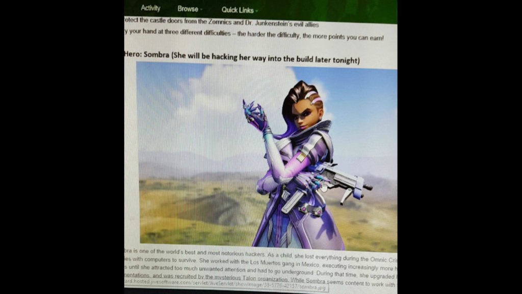 Imagem vazada revela suposto novo personagem de Overwatch