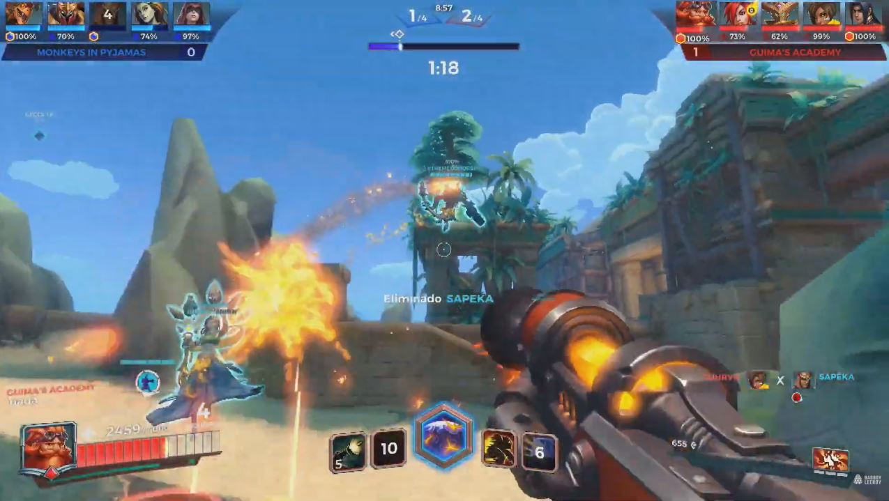 Muita trocação e stomps marcam a estreia da BPL de Paladins