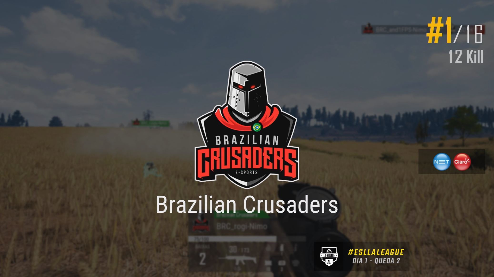 Brazilian Crusaders lidera com folga primeiro dia da LA League de PUBG