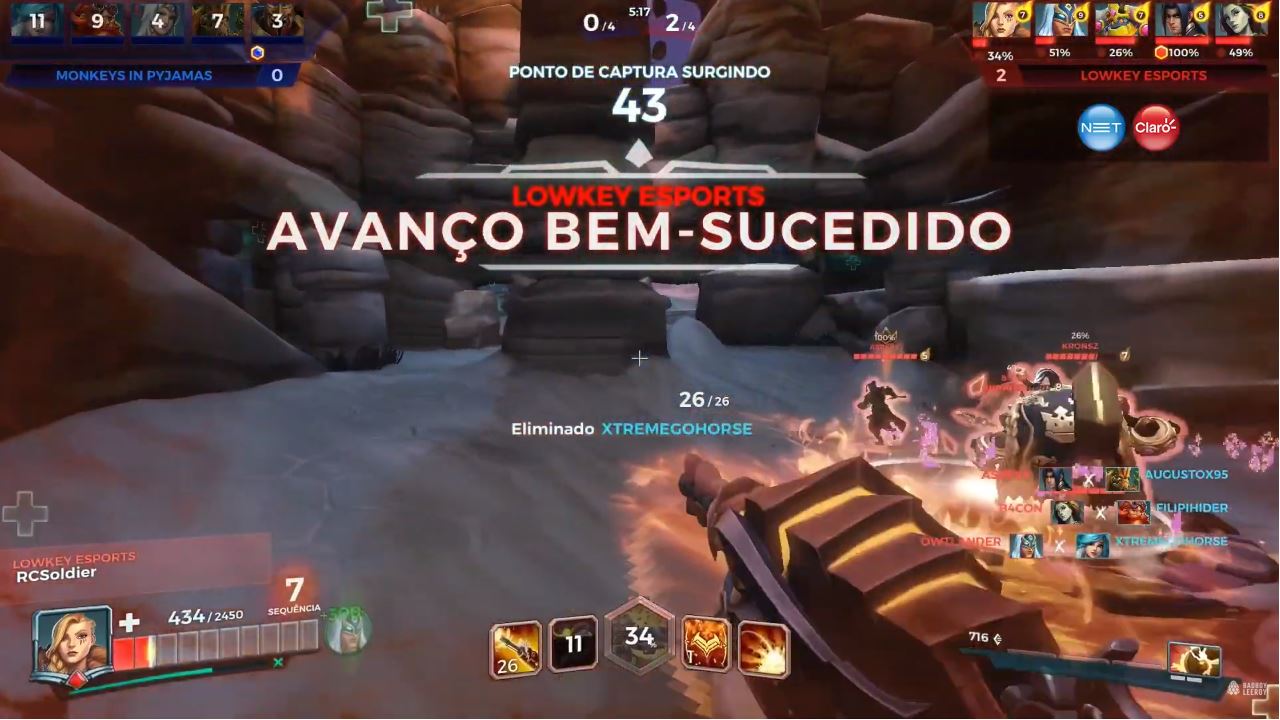 Lowkey E-sports e Guima’s Academy seguem invictas na BPL de Paladins