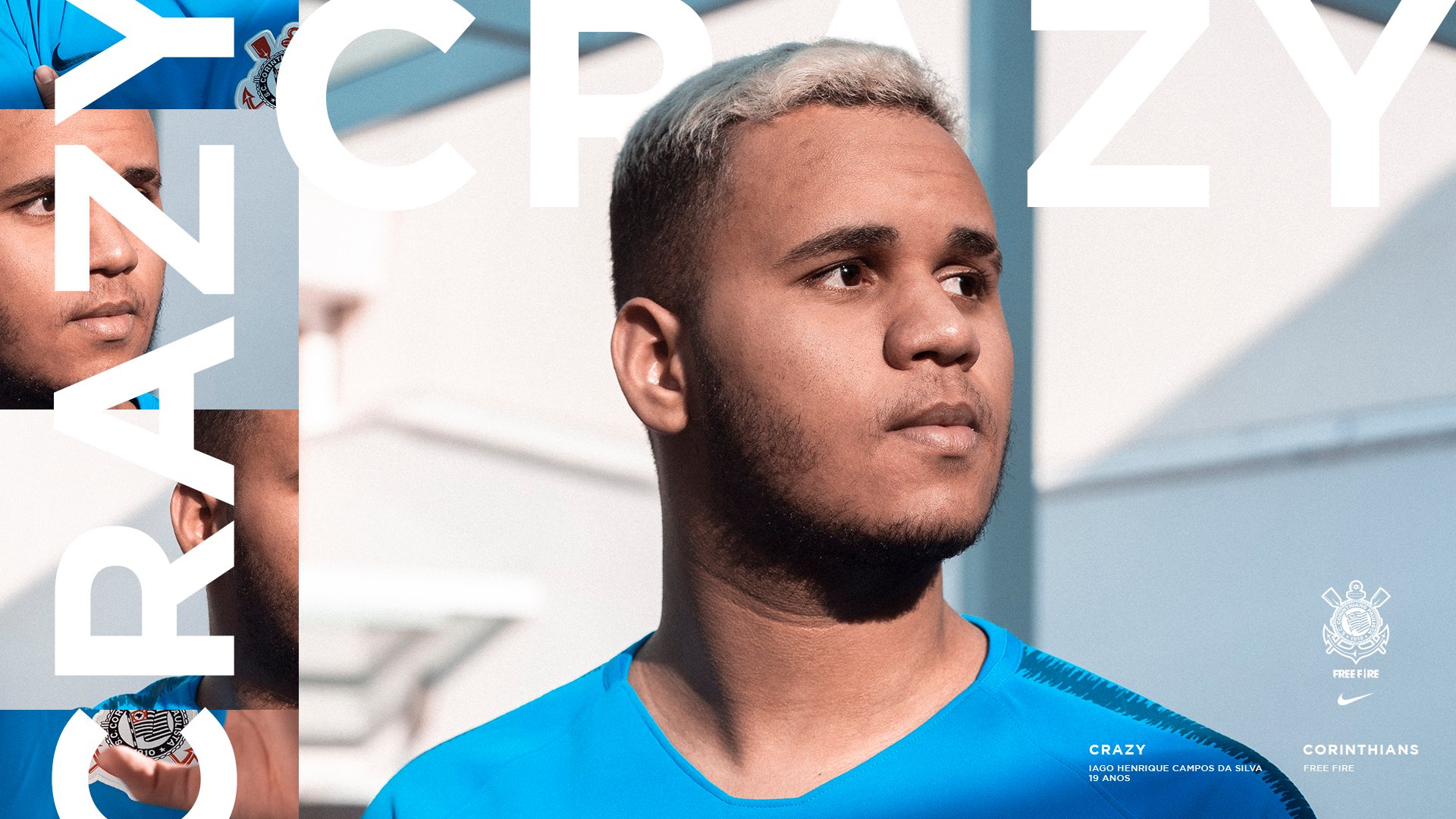 Free Fire: Crazy é anunciado como mais novo reforço do Corinthians