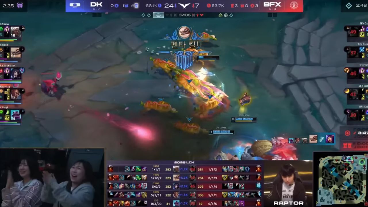 LCK 2025: Múltiplos pentakills? DK volta a vencer no torneio