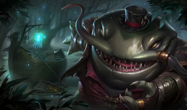 Confira esse Tahm Kench causando 6,6k de Dano em um Cho’Gath