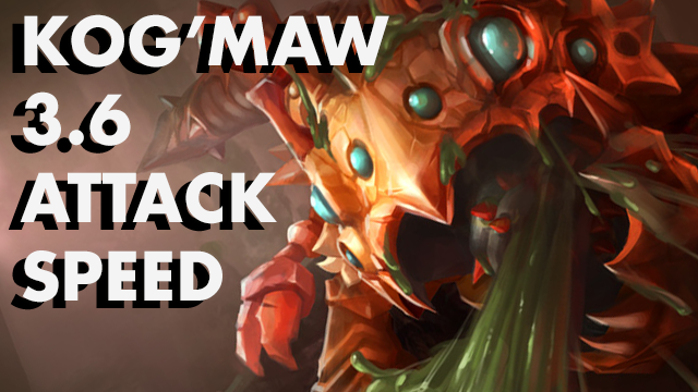 Incrível! Kog’Maw Coreano kitando com 3.6 de Attack Speed