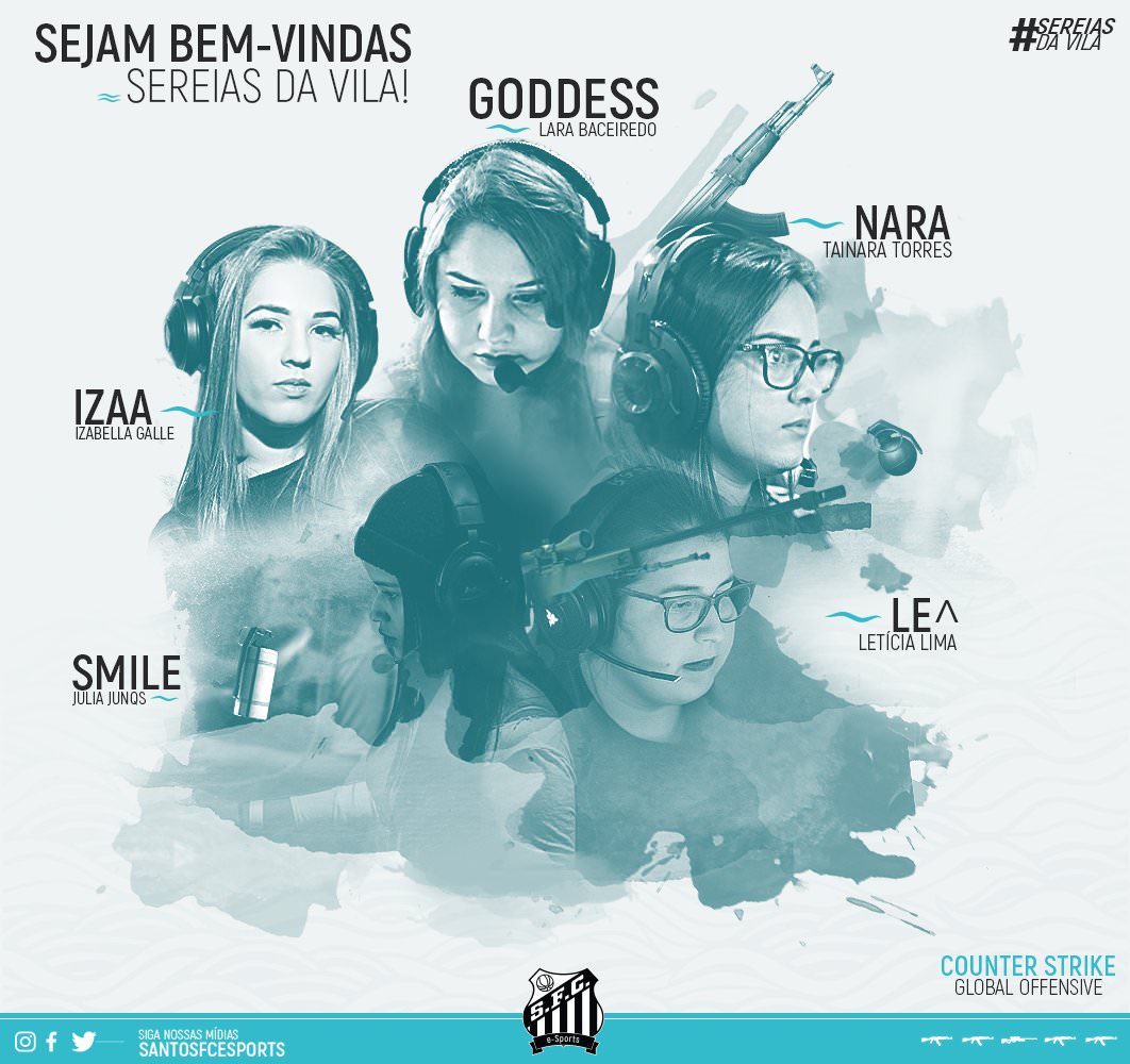 Santos e-Sports anuncia sua equipe feminina de CS:GO