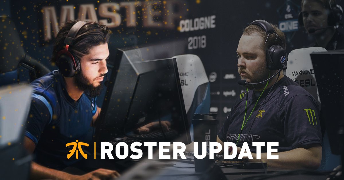 Após queda precoce no Major, fnatic anuncia mudança na line-up