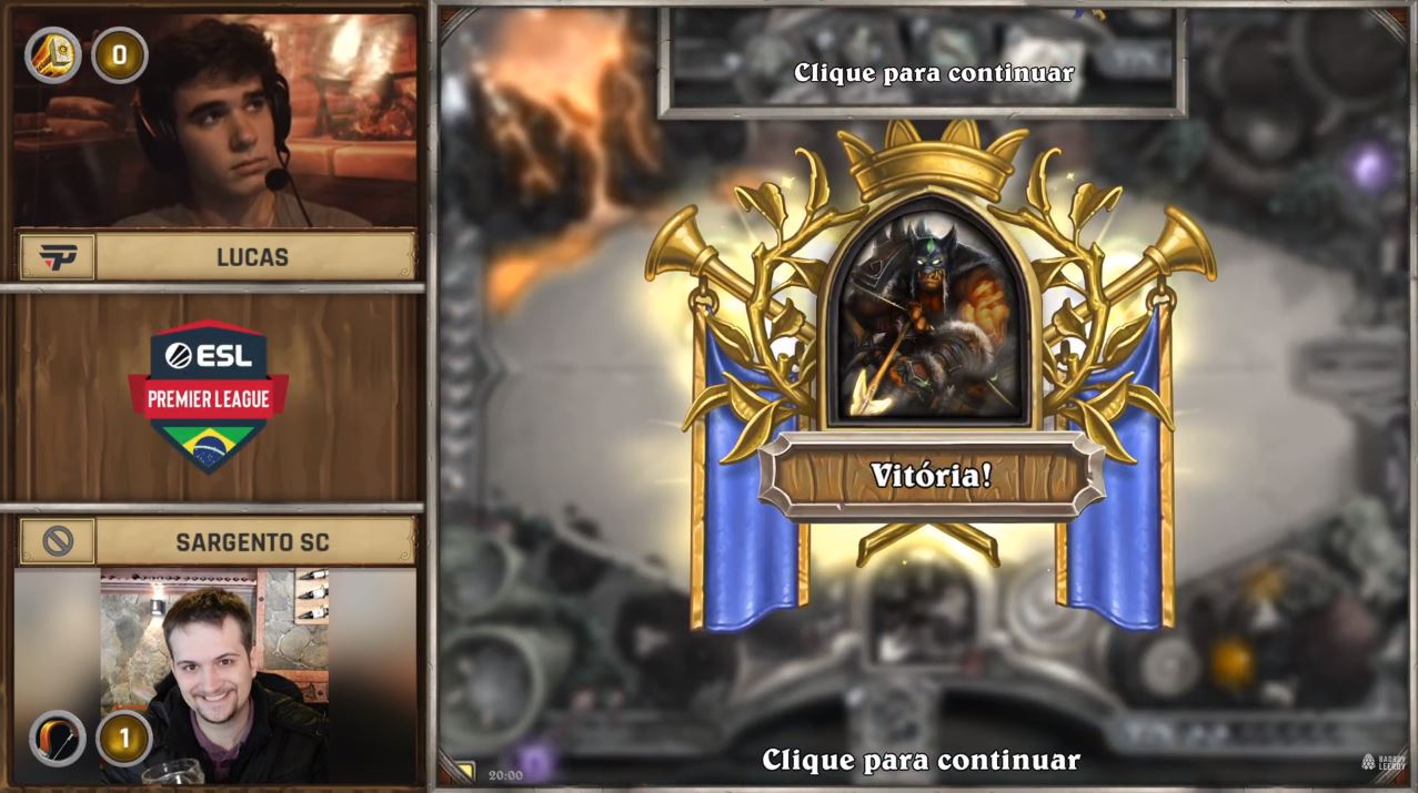 Em tempo recorde, Sargento vence Lucas, da paiN Gaming, pela BPL de Hearthstone