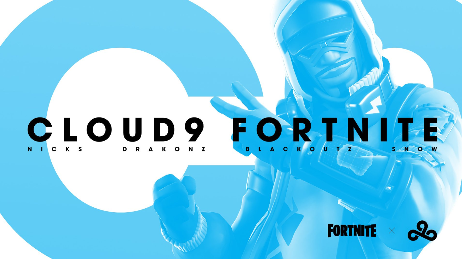 Fortnite: Com Nicks, Drakonz e Blackoutz, Cloud9 anuncia nova line-up
