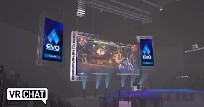 Arena da EVO 2020 é recriada no VRChat para fãs se reunirem na quarentena