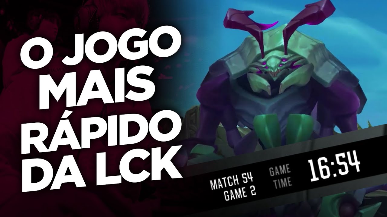 LoL: Recorde de jogo mais rápido da LCK é estabelecido