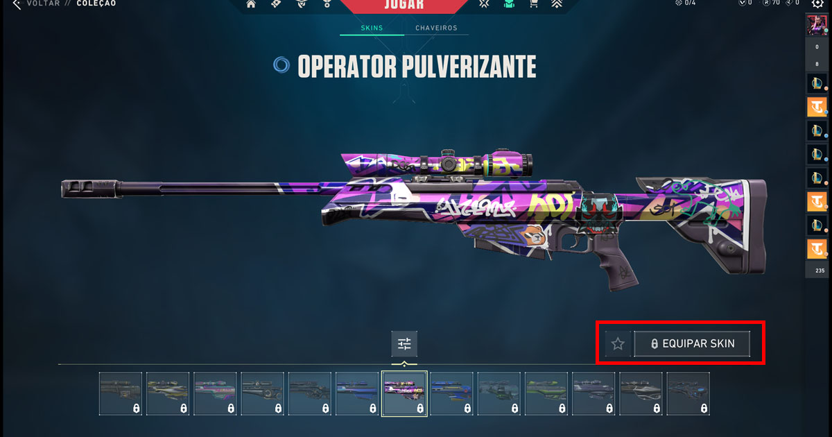 Como comprar skin no VALORANT: passo a passo 2025