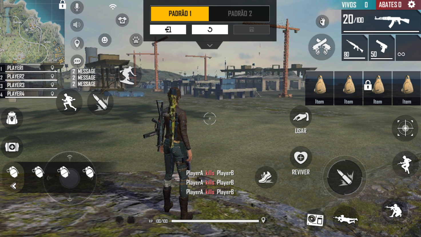 HUD no Free Fire: como alterar a aparência e controles do seu jogo