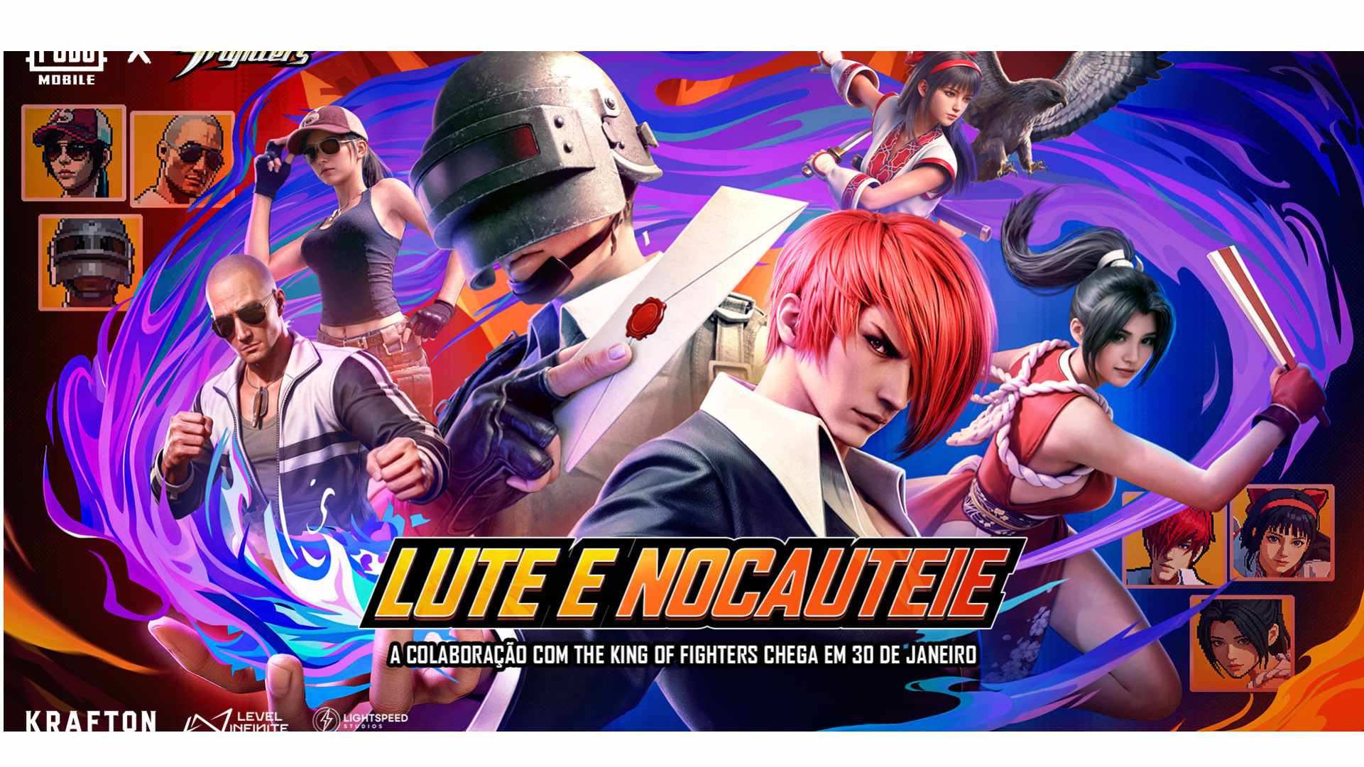 PUBG MOBILE: Jogo anuncia colaboração com The King of Fighters