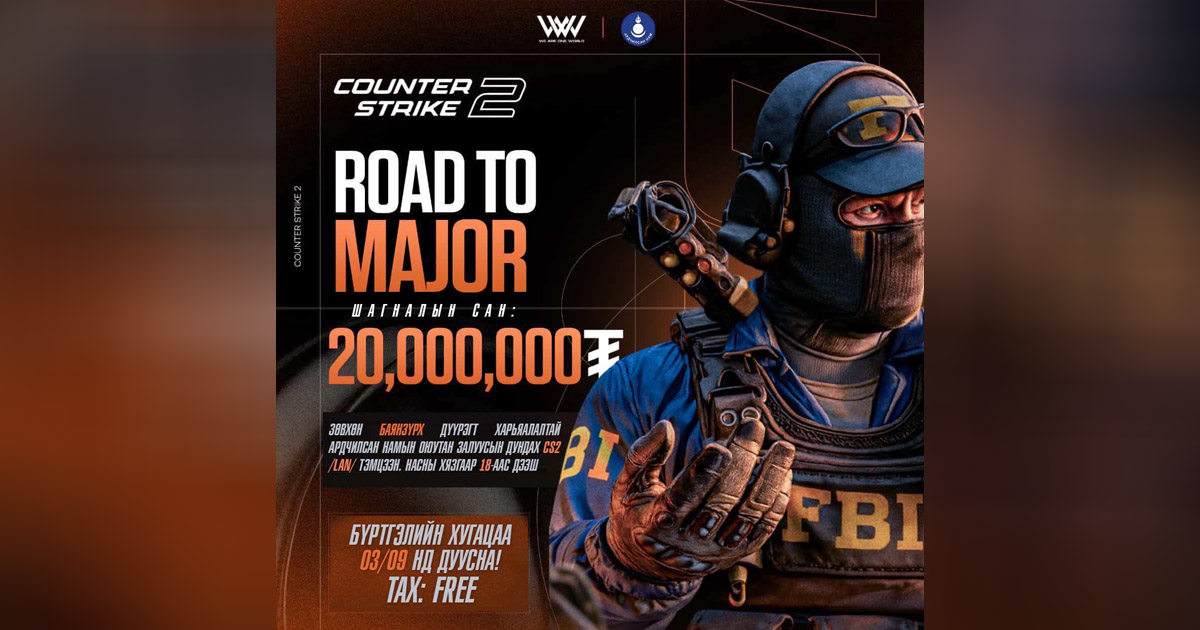 CS2: Torneio na Mongólia exige filiação a partido político para participar