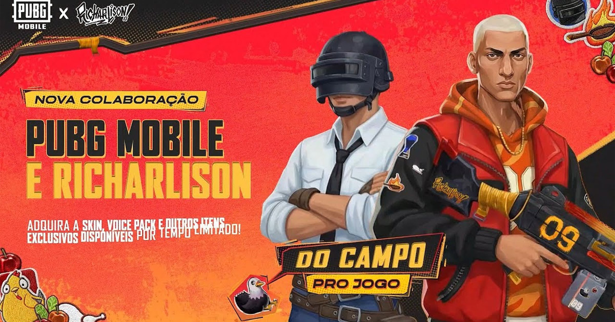 PUBG Mobile: Richarlison estrela colaboração especial no battle royale
