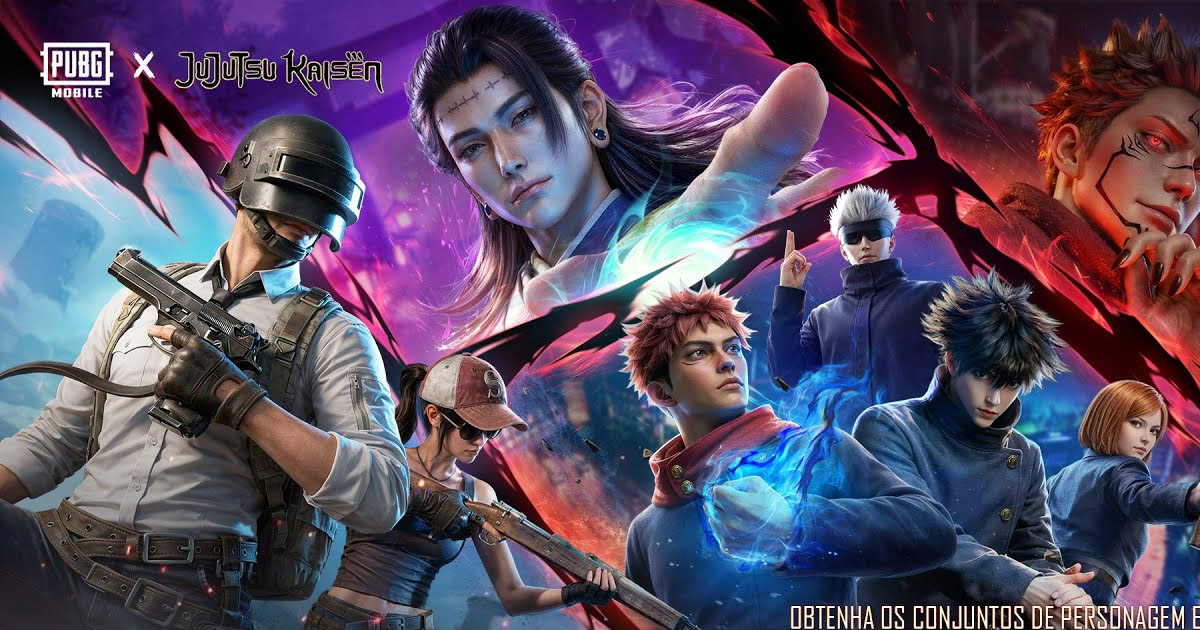PUBG Mobile: Colaboração com Jujutsu Kaisen chega ao jogo em evento especial