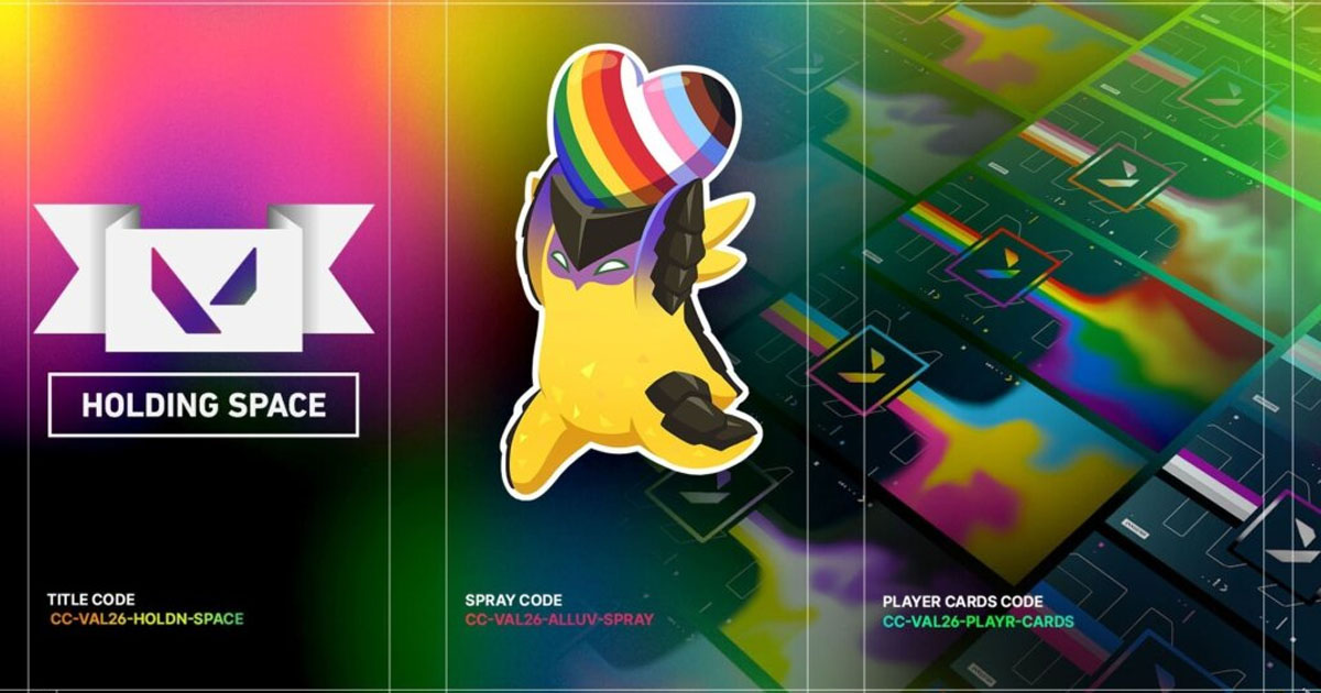 VALORANT: Como resgar os Códigos do Pride 2026 com cards, spray e titulo grátis